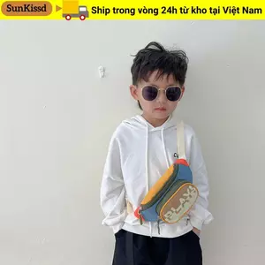 Túi thắt lưng trẻ em SUNKISSD, Ví đựng tiền xu thông thường bằng Nylon thoải mái, Túi đeo ngực có thể điều chỉnh đơn giản