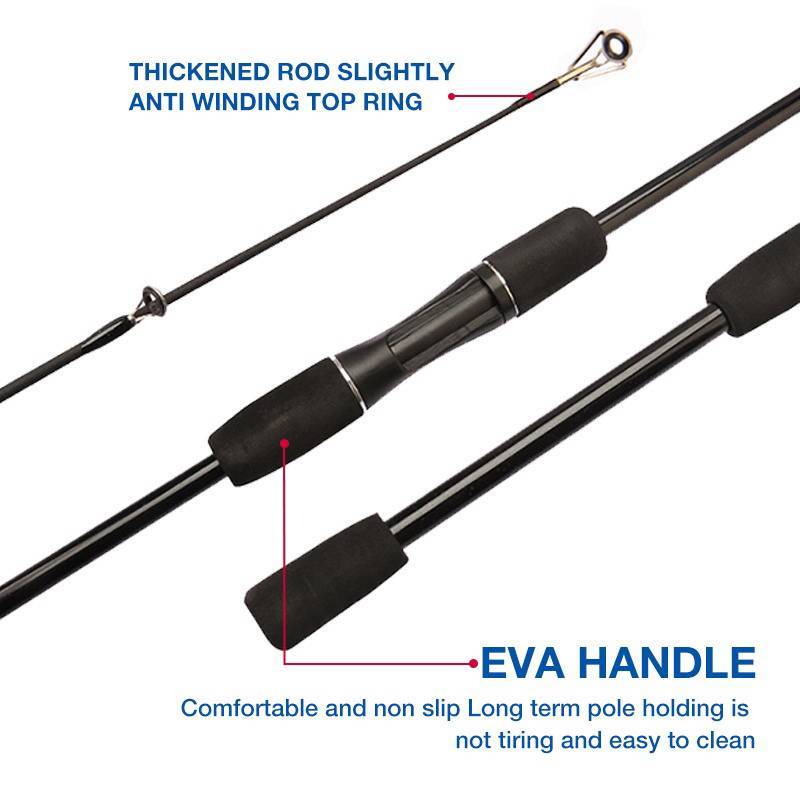 GKY 1.65M 1.8M 2.1M Cần Câu Siêu Nhẹ M Cần Câu Carbon Cứng Có Thể Điều Chỉnh Chèn Dụ Cần GKY