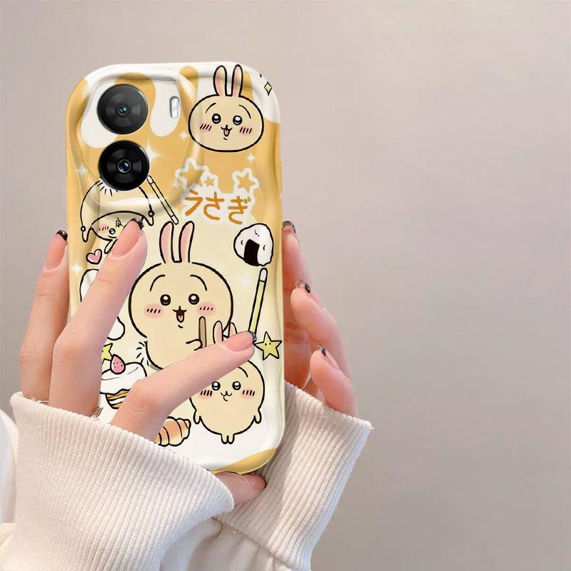 Thích Hợp Cho OPPO A57 4G A77 4G A77S 4G 3D Bé Gái TPU Mềm Hoạt Hình Chii Kawa Usagi Ốp Điện Thoại Chống Sốc
