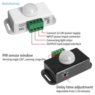 [DUL] DC 12V 24V Cảm biến chuyển động PIR có thể điều chỉnh Mô-đun công tắc đèn hồng ngoại IR AO