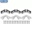 <cosyh>Glass Fixing Clips in L Shape 6 Carbon Steel Brackets for Perfect Glass Mounting