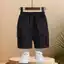 Quần short 5 điểm Summer Boys Cargo Quần short bỏ túi màu trơn cho trẻ mới biết đi, tương phản thời trang