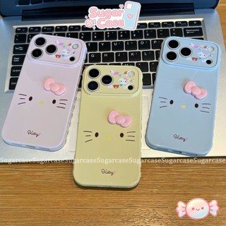 Ốp Lưng Cho IPhone 17 11 15 16 13 14 12 Pro Max XR X XS Max AIR 7 16 8 Plus SE Bìa Mềm Búp Bê Kitty 3D Hoạt Hình