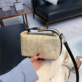 Túi cói ống hút đơn giản và tươi mới phong cách Hàn Quốc mới