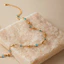 Vòng cổ chuỗi hạt Zircon đầy màu sắc sành điệu – Trang sức mạ vàng dành cho nữ