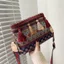 Túi xách nữ mới Túi đeo vai đeo chéo màu tua rua thời trang phong cách dân tộc