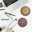 Bộ 8 món bằng gỗ thời trang Phong cách dân tộc Nghệ thuật Coaster Đồ uống chống trượt chịu nhiệt Thích hợp cho Mandala Coaster