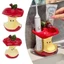 Giá đỡ bàn chải đánh răng hình táo sáng tạo, để bàn phòng tắm Đựng bàn chải đánh răng, Bằng gốm, Bồn rửa mặt