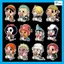 Bộ 12 nhãn dán Luffy One Piece khổ A5 dễ thương, chống nước cho mũ bảo hiểm, vali, tivi, đàn, laptop - Cắt sẵn tiện lợi.