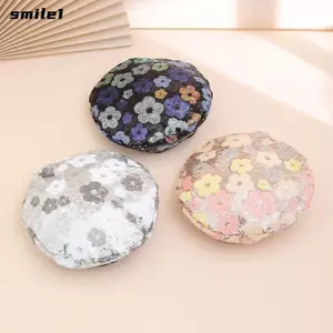 Mũ nồi đính cườm SMILE, Mũ sơn lót mềm lấp lánh, Mũ nồi kiểu Pháp thời trang nữ