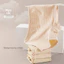 Bộ bốn đồ lót trẻ em, được làm bằng màu sắc tự nhiên, vải Cotton không nhuộm.