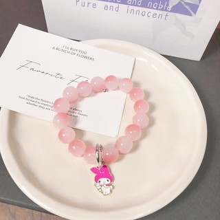 1 Vòng Tay Pha Lê Hoạt Hình Với My Melody Kuromi Và Cinnamoroll Hạt Mờ Gradient Vòng Tay Trẻ Em