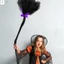 Chổi phù thủy Halloween dành cho trẻ em có ruy băng - Phù thủy độc ác Ảnh Prop Trang trí cửa trước