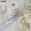 Ruy Băng Tuyết Lấp Lánh SMILE, Bó Hoa Gói 10 Sân Ruy Băng Ngôi Sao Bạc, Sáng Tạo 2.5cm Lấp Lánh DIY Trang Trí