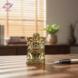 HFTOY of Wealth Đồng thau nguyên chất Thu nhỏ 1 Cái Trang trí Luy Trang trí cho văn phòng Máy tính để bàn Phòng khách Màn hình tại nhà ~