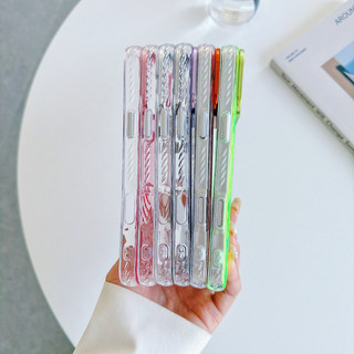 Vỏ điện thoại từ nước gợn sóng rung động cho iPhone 17 16 15 13 14 Pro Max Vỏ chống sốc cứng