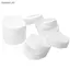 10 Bình uống nước Mason màu trắng có nắp 70mm / 86mm Đường kính bên trong Vỏ nhựa Nắp gân không lót Mũ bảo quản Thay thế [VN]