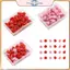POWER Ins Love Heart Shape Push Pins An toàn Màu Push Pin Cork Board Thumb Ta Wall Pins Trường Văn phòng phẩm Vật tư đóng sách văn phòng.