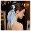 JRP Retro Ruy Băng Scrunchie Handmade Dây Buộc Tóc Co Giãn Đuôi Ngựa Giá Đỡ Vintage Satin Phụ Kiện Tóc Cho Trường Học Và Văn Phòng Nhìn JRP