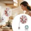 Quạt Làm Mát YUJUNI, Quạt Ổ Cắm Tường Treo Tường Bảy Lá, Di Động 360 Độ Có Thể Điều Chỉnh 3 Chiều Cắm Tiết Kiệm Năng Lượng Nhà Bếp Quạt Mini Mùa Hè
