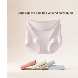 Quần lót nữ Cotton nguyên chất cạp cao, đau bụng, đơn giản, thoáng khí