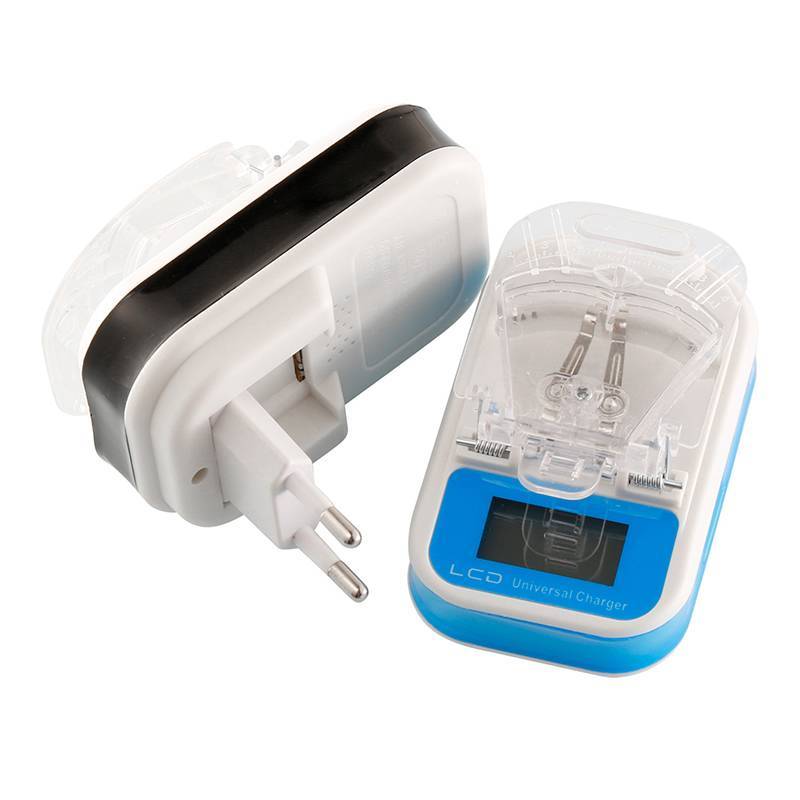 Bộ sạc pin đa năng NS Sạc tường USB du lịch có màn hình LCD cho máy ảnh điện thoại di động NS