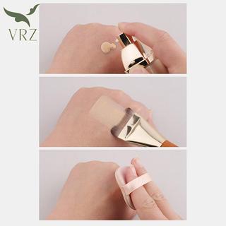 Bàn chải trang điểm VRZ Bàn chải nền Đầu phẳng Tay cầm bằng gỗ Chất lỏng Kem nền che khuyết điểm Bàn chải nữ Mặt đế trang điểm Dụng cụ làm đẹp HOT