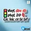 "Decal Chống Nước 'Vượt Đèn Đỏ Phạt 20 Củ' - Trang Trí Xe Tải, Xe Con Tại Mày Mò Store"