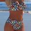 Bộ đồ Bikini Bộ đồ bơi nữ hai mảnh Đồ bơi co giãn cao cổ dây gợi cảm