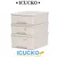 ICUCKO 3 Cái / bộ Hộp Bảo Quản Đồ Lót, Công Suất Lớn Xếp Chồng Quần Áo, Ngăn Kéo Loại Kết Hợp Tủ Bảo Quản Tủ Quần Áo Chia Tổ Chức