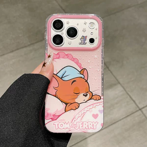 Ốp điện thoại dây chuyền mèo ngủ cho iPhone 17 Pro Max 16 15 Vỏ bảo vệ chống sốc