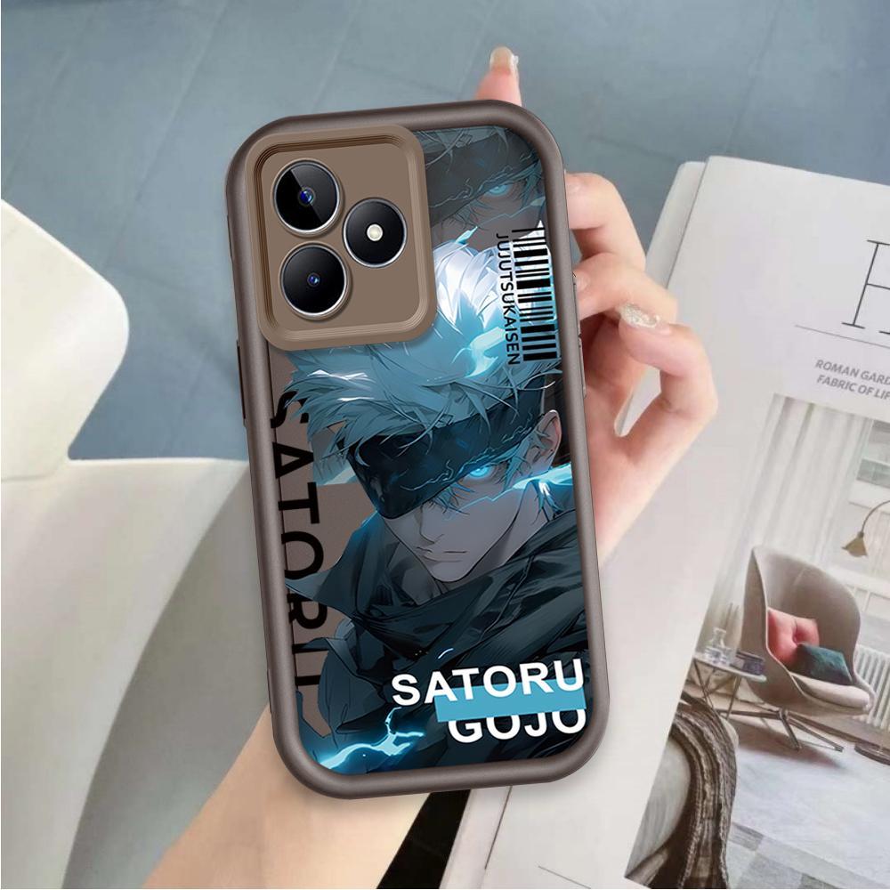 Ốp Lưng Cho Realme C53 C51 Note 50 C63 C61 Hoạt Hình Silicon Phụ Kiện Vỏ Điện Thoại Mềm TPU Jujutsu Kaisen Anime Mắt Thiên Thần Mặt Sau Chống Sốc