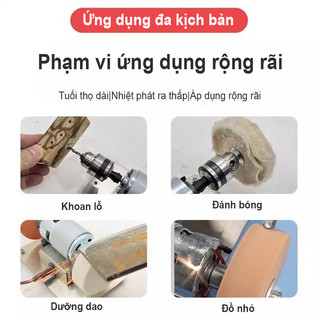 Máy Mài 2 đá Mini động Cơ 775——Máy Mài Dao Kéo đa Năng để Bàn，điều Chỉnh 7/12 Tốc độ, Dùng điện 220V 150W  AIMVUKES