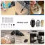 Bộ 16 mũi khoan Chuck Collet, Bộ mũi khoan 1 / 32 đến 1 / 8 inch với 11 chiếc Collet bằng đồng thau, 3 chiếc Chuck, 2 chiếc cờ lê