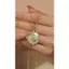 FANCIME "My Sunshine" Hoa Hướng Dương Mẹ Ngọc Trai Citrine Birthstone Xoay Vòng Cổ Bạc Sterling