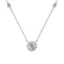 FANCIME "Spotlight" Thiết lập vòng cổ bạc Sterling tròn