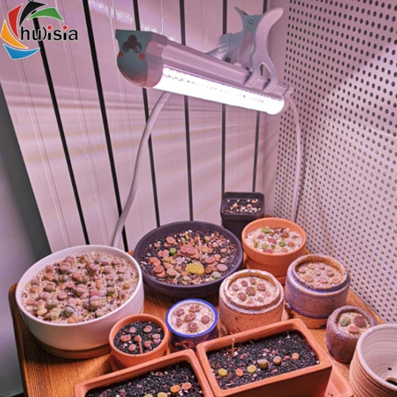 Cây trồng cây Kẹp ánh sáng Chân đèn thực vật Kẹp hai đầu Kẹp bền cầm tay