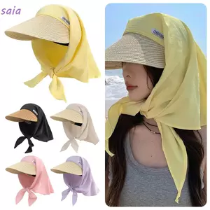 Mũ trùm đầu SAIA, Mũ chống nắng khô nhanh kiểu cổ điển, Mũ chống tia cực tím hợp thời trang có thể gập lại có thể gập lại dành cho nữ Xuân hè