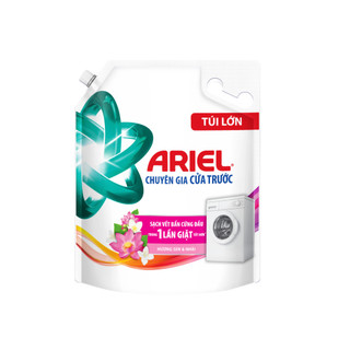 Nước Giặt ARIEL Cửa Trước Hương Sen & Nhài túi 3.05KG/ Nước giặt 10X giặt nhanh túi 2.7kg