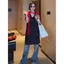 Đầm ren hoa không tay cổ chữ V phiên bản Hàn Quốc mỏng hơn trông nhiều lớp thời trang phù hợp
