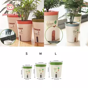 Chậu thủy canh tự tưới, chậu cây trang trí để bàn, thấm nước cho phòng khách