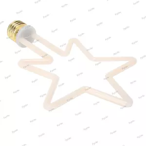 Bóng đèn trang trí LED PYCOU, E27 Base 2700K Đèn trang trí ấm áp, Đèn trang trí ngôi sao năm cánh cổ điển 4W 220V Cafe