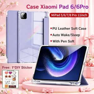 Ốp lưng Xiaomi Pad 6 / 6Pro 11 inch có khe cắm bút Bảo vệ từ tính Xiaomi Pad 8 / 8Pro 11.2 inch Xiaomi MiPad 7 Pro có mặt sau trong suốt