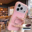 Ốp điện thoại giá đỡ thạch màu cho iPhone 17 Pro Max 15 16 pro max Bảo vệ ống kính chống rơi Vỏ cứng bảo vệ điện thoại