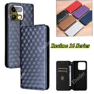 Ốp điện thoại Cho Realme 16 Pro Plus 5G 2026 Ốp điện thoại Ví Khe Cắm Thẻ Bao Da Lật Từ Tính Cho Realme16Pro Realme16ProPlus 16Pro 16Pro + Ốp điện thoại Chống Sốc