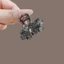 MAUROPOLI Cao Cấp Pha Lê Đen Bướm Kẹp Trung Bình Đầu Lưng Nửa Tie Phụ Kiện Tóc Tính Khí Cá Mập Kẹp Tóc Nhỏ Kẹp Tóc