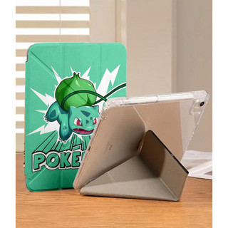 Ốp Lưng Pokémon cho iPad A16 Air4/5/6/7/8 Pro 11 12.9 Y-fold Pikachu Squirtle Cho iPad Gen 12 11 10 9 8 7 6 5 M4 M5