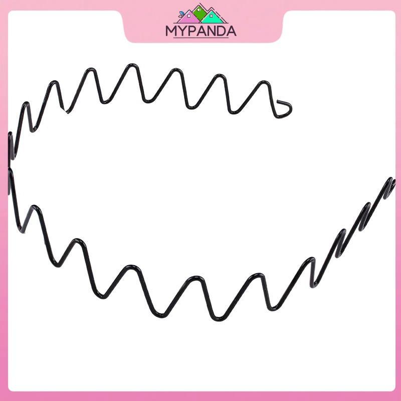 MYPANDA Unisex Kim Loại Sóng Mùa Xuân Tóc Hoop La Chống Trơn Trượt Thể Thao Ngoài Trời Đơn Giản Băng Đô Quấn Tóc Dành Cho Nữ Mặt Rửa Mũ Đội Đầu.