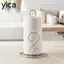 Giá đỡ giấy vệ sinh đứng miễn phí YICA, Giá đỡ giấy vệ sinh bằng kim loại chống gỉ, Bảo quản đa năng chống ăn mòn của màng dính Thiết kế hiện đại Hộp đựng giấy phòng tắm