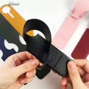 DELMER Máy Bay Vali Thẻ Thẻ Vali Nhiều Màu Sắc Da PU Mềm Hành Lý Thẻ Tên Ngày Lễ Du Lịch Lên Máy Bay Pass